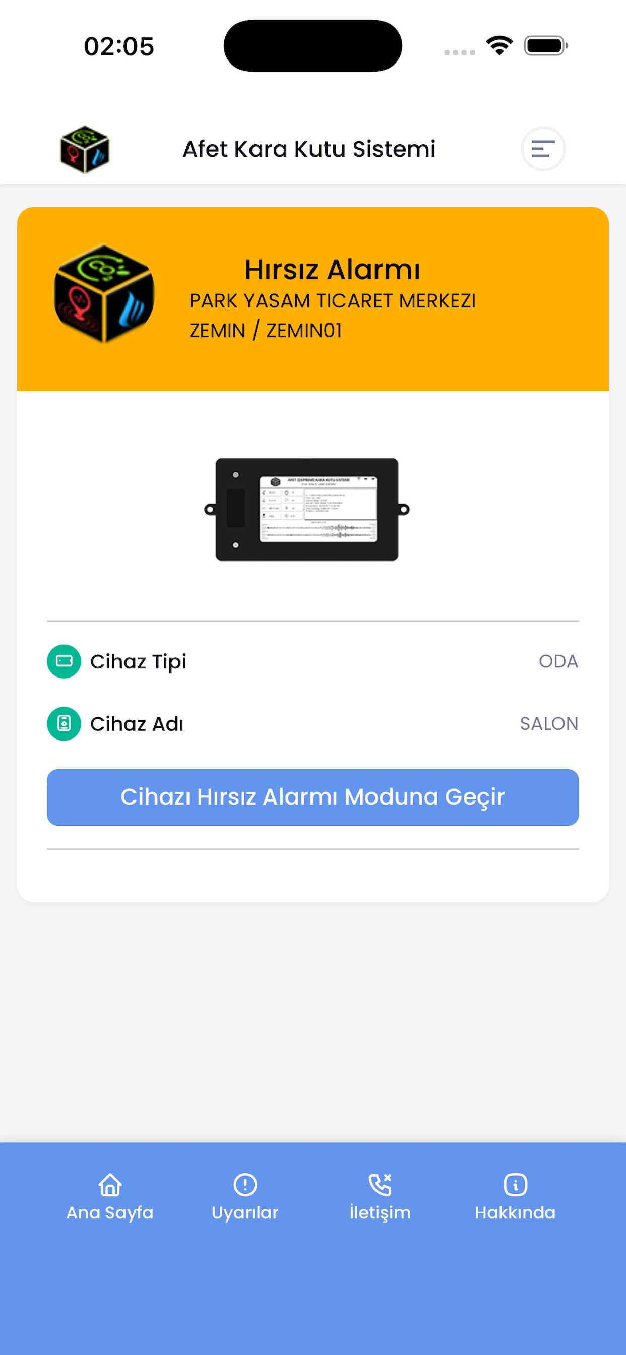 Afet Kara Kutu Sistemi