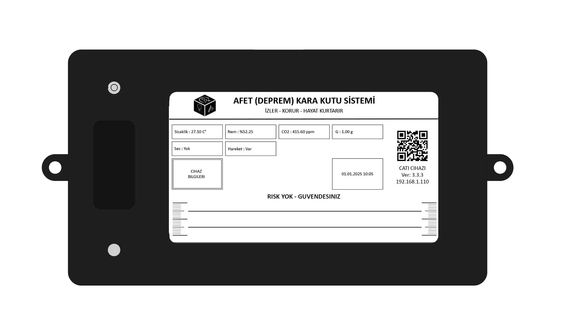 Afet Kara Kutu Sistemi Roof Device